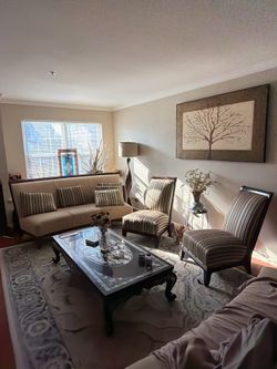 5-Piece Matching Living Room Set – 3 Sofas + 2 Accent Chairs
