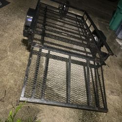 LOWES 5x8 TRAILER REINFORCED/ LED SMOKED LIGHTS/ SPARE TIRE