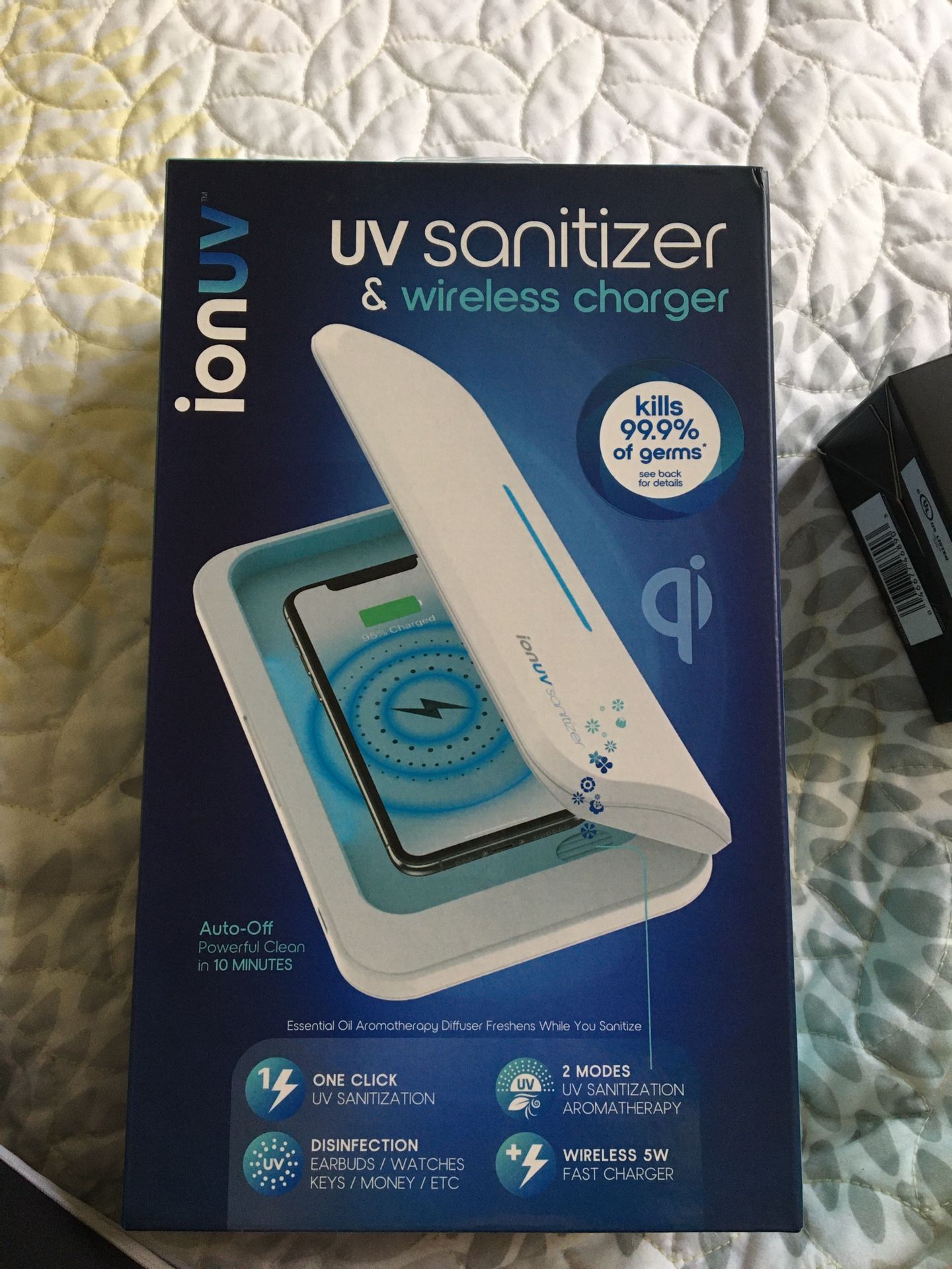 Uv sanitizer and wireless charger