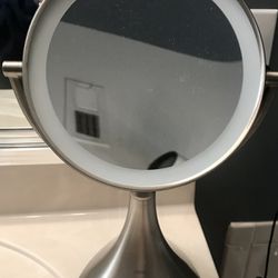 Mirror With Magnifying. No Cord. 