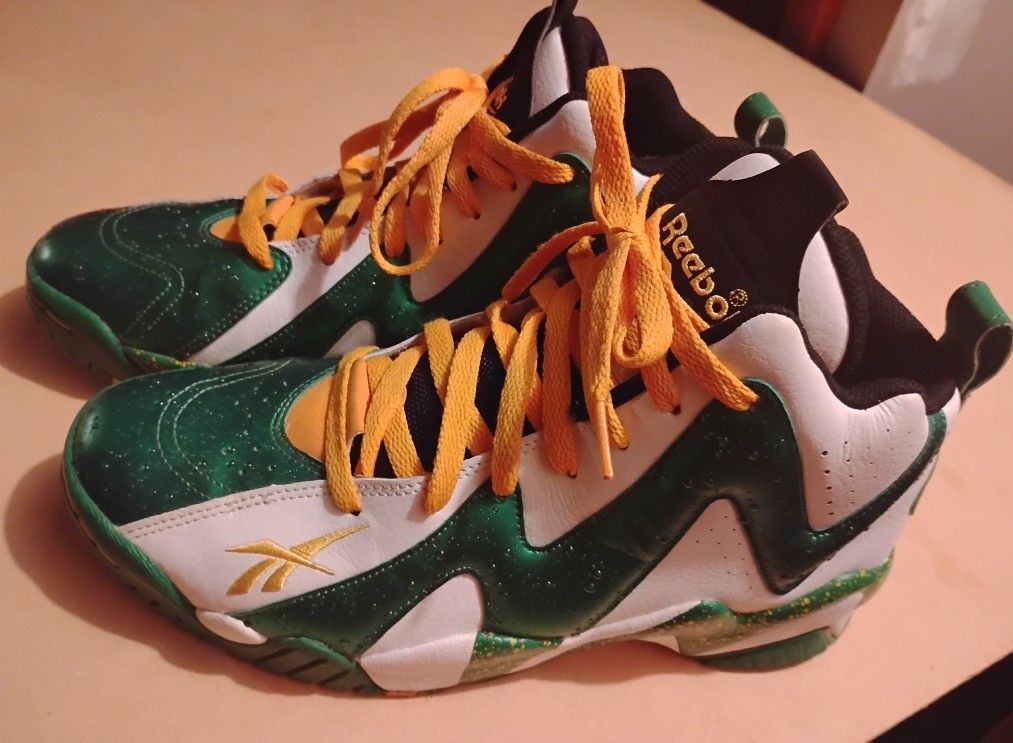 Reebok Hurrikaze II 2 Reign Seattle Sonics Make it Rain Shawn Kemp GZ1566