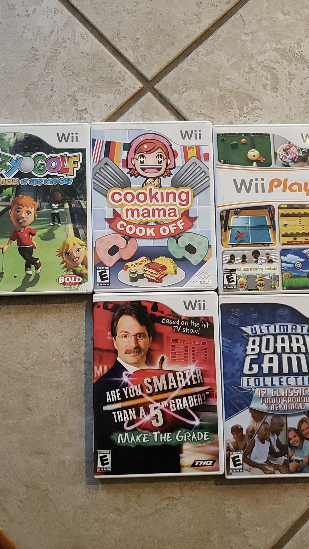 Wii games set of 5