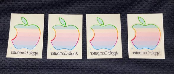 Vintage Apple Computer logo 4 Stickers