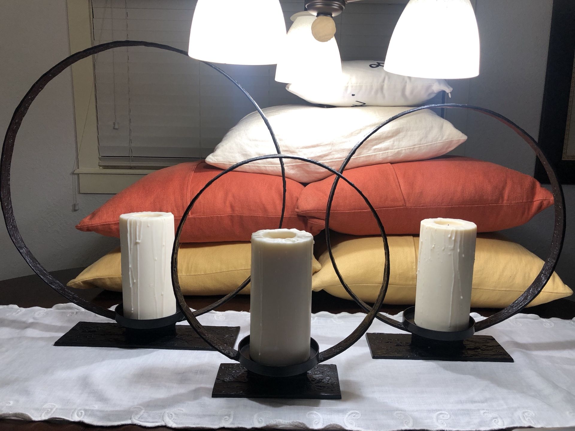 Elegant Candle Holders- set of 3 (candles included)