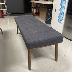 MCM Upholstered Bench Chair