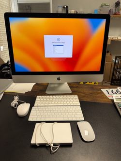 2017 Apple iMac 27” 5K i7 4.2GHz 16gb RAM 1 TB Fusion Radeon Pro 575 4GB Ventura