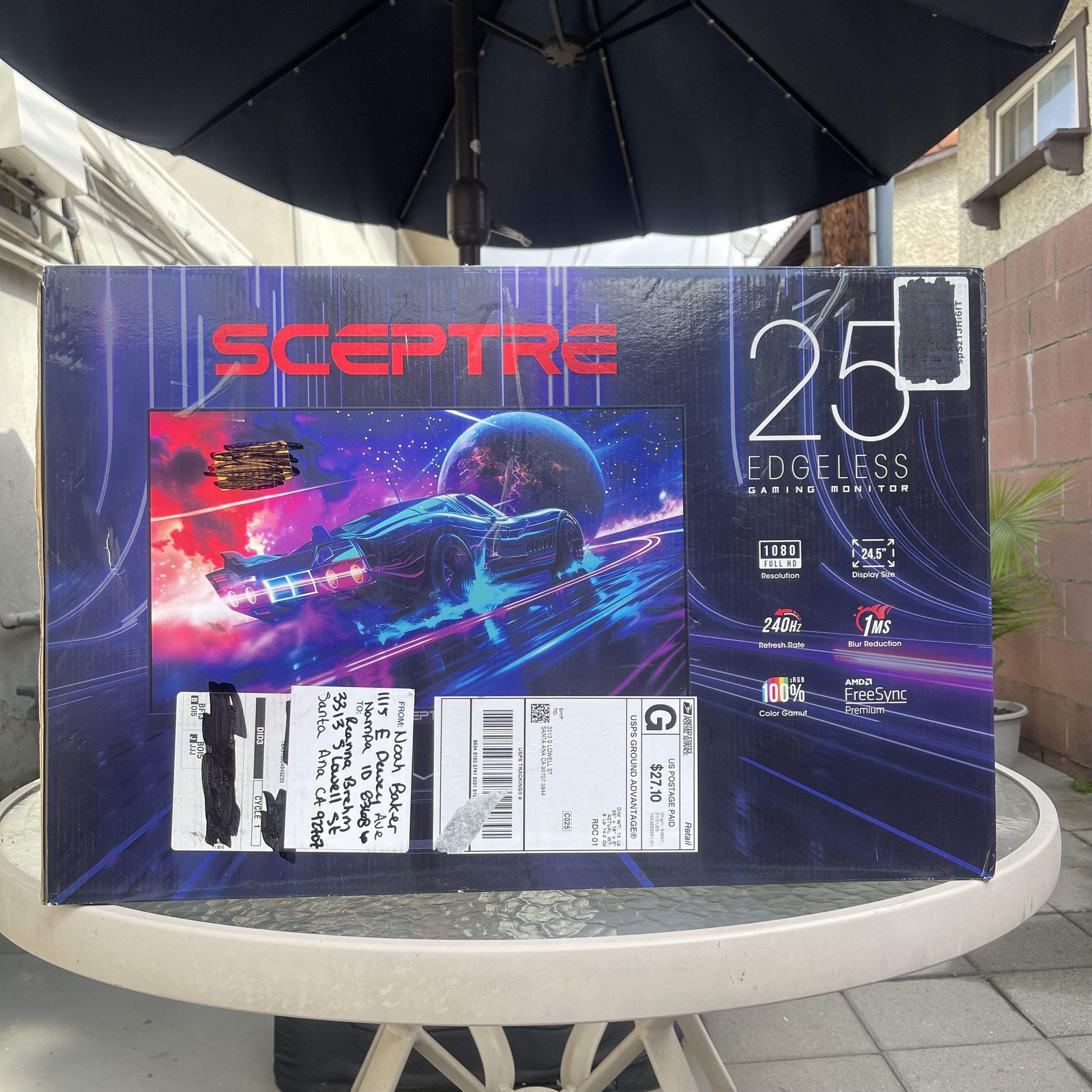 Sceptre Competitive Gaming Monitor Brand New 25” 1ms Monitor