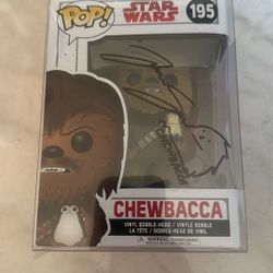 Star Wars Funko Chewbacca Signed 
