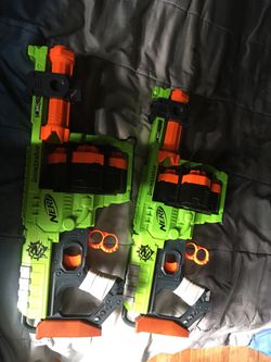 Two nerf guns