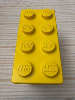 Lego storage brick case,large yellow container