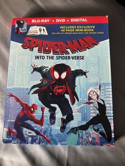 Spider-Man Into The Spider verse Marvel Movie Blu-ray