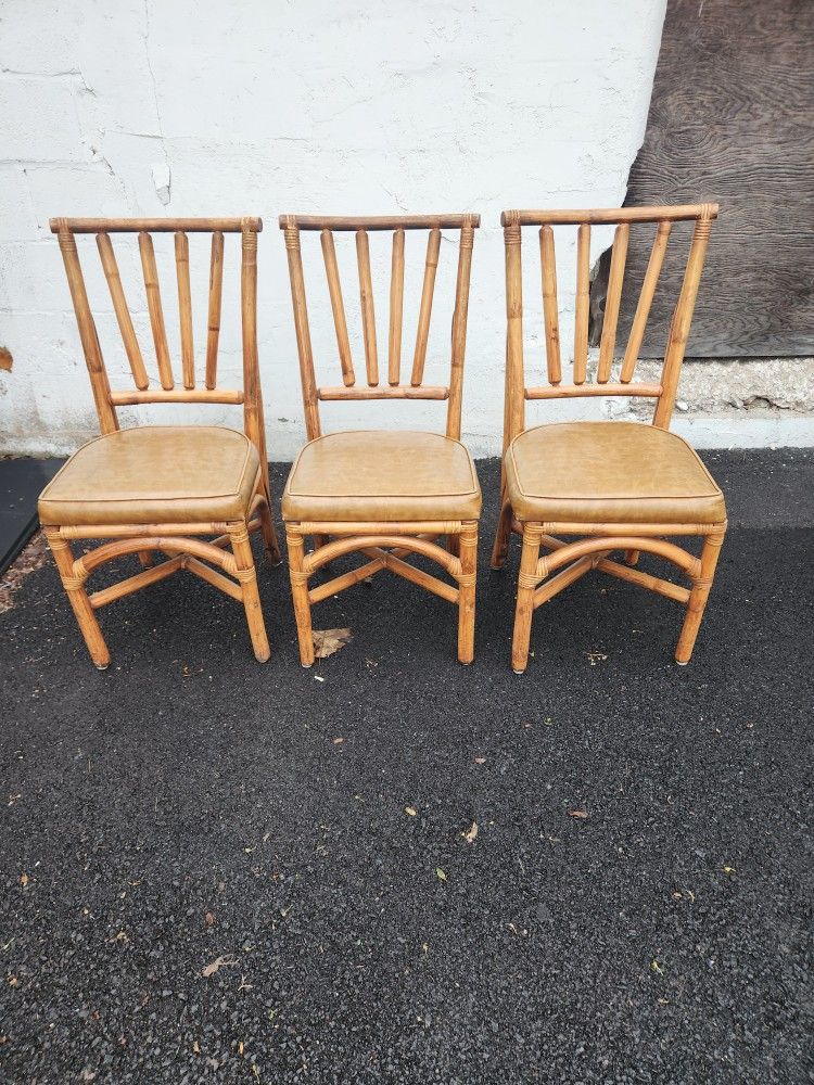 Three (3) Matching Mid-Century Modern Chairs