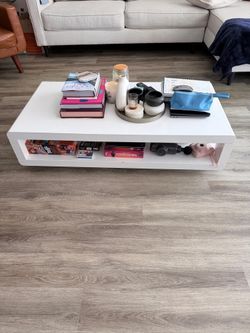 White coffee table