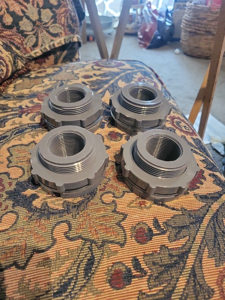 4 Sanpaint 1.5 PVC Bulkhead Fittings