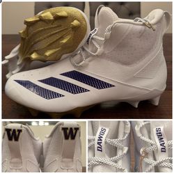 Adidas Adizero Chaos Washington Huskies PE Team Issue Football Cleats