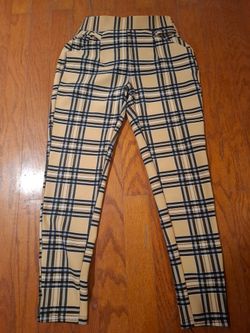 Beige skinny pants
