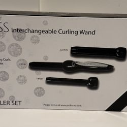 PROLISS DIAMOND COLLECTION! Clipless CURLER 3 PC set! Like NEW! 