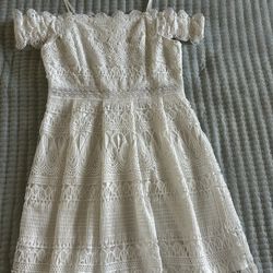 Woman’s White Dress