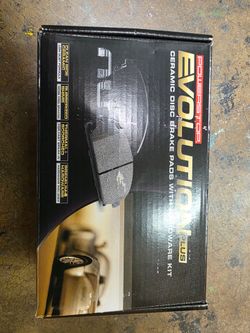 PowerStop 17-2089 Front ceramic brake pad evolution plus with mounting hardware grease