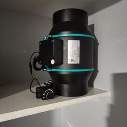 6" 350 CFM - Variable Speed In line Fan
