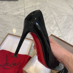 Christian Louboutin Simple Pump 100 Black Patent