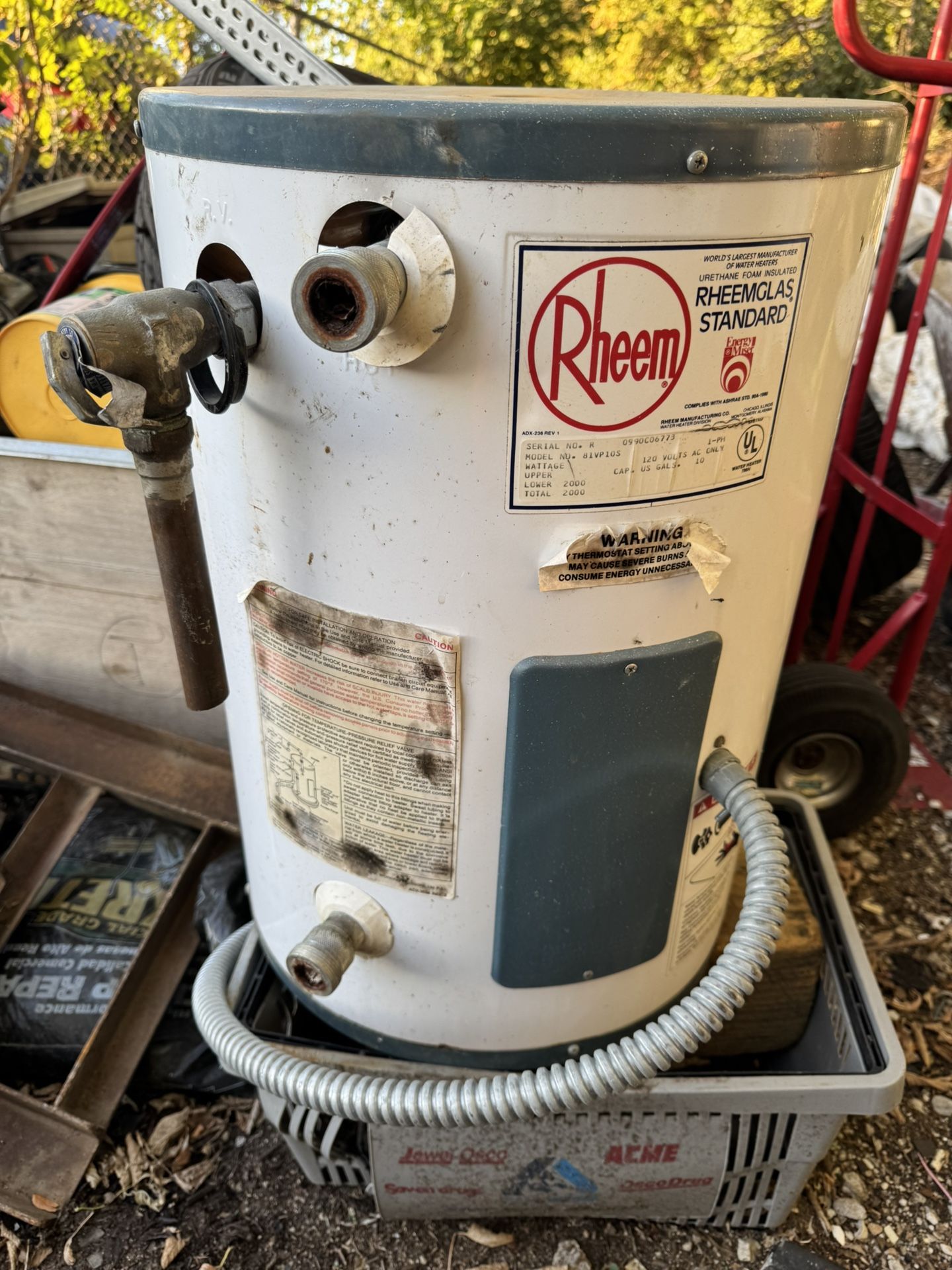 Water Heat Tank 20 Gallon