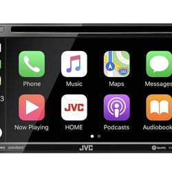 JVC KW-V950BW Compatible with Apple CarPlay, Wireless Android Auto 2-DIN CD/DVD AV Receiver
