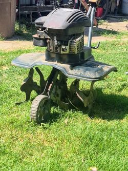 Gas-Powered Garden Tiller Cultivator