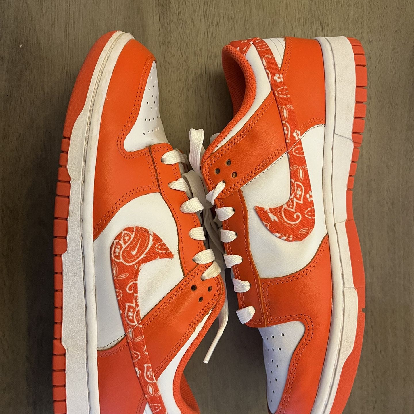 Orange Paisley Dunks 