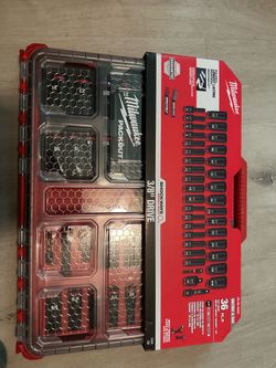 Milwaukee SHOCKWAVE 3/8” Drive Impact Socket Set – 36 Piece