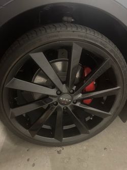 4x Koko Kuture Matte Black Alloy Rims with Tires