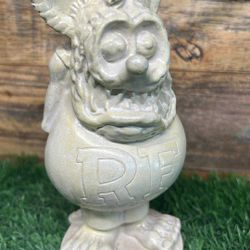7” High rat Fink Garden Statue Concrete