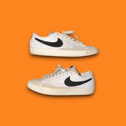 Nike Blazer '77 Vintage Low White Black Men’s Size 8