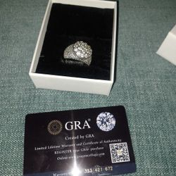 11mm DOME RING FULLY MOSSANITE 💎 