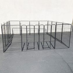 $270 (New in box) Large 10x10 FT Heavy Duty 48” Tall 16-Panel Pet Playpen Dog Crate Kennel Exercise Cage Fence