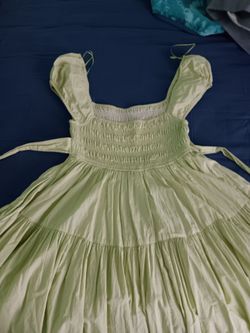 Green Linen Dress
