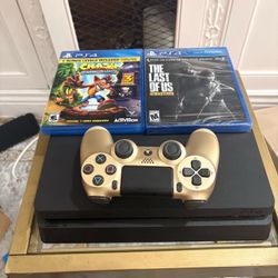 PS4 Slim 1TB + Controller + 2 Games