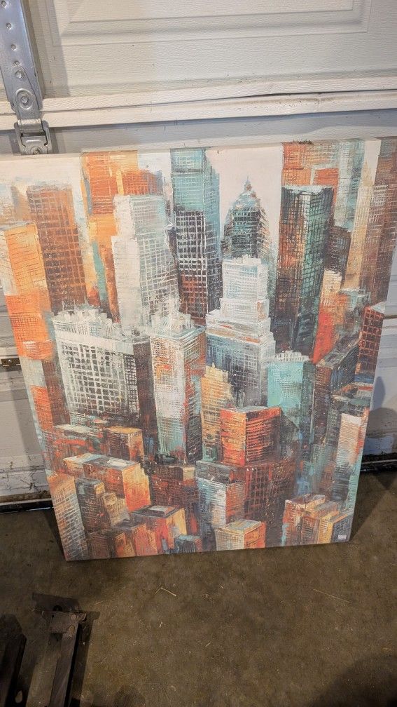 Giant Painting Of A City