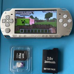 PSP 2001 Silver+ 128GB (PRELOADED) (see Descriptions)