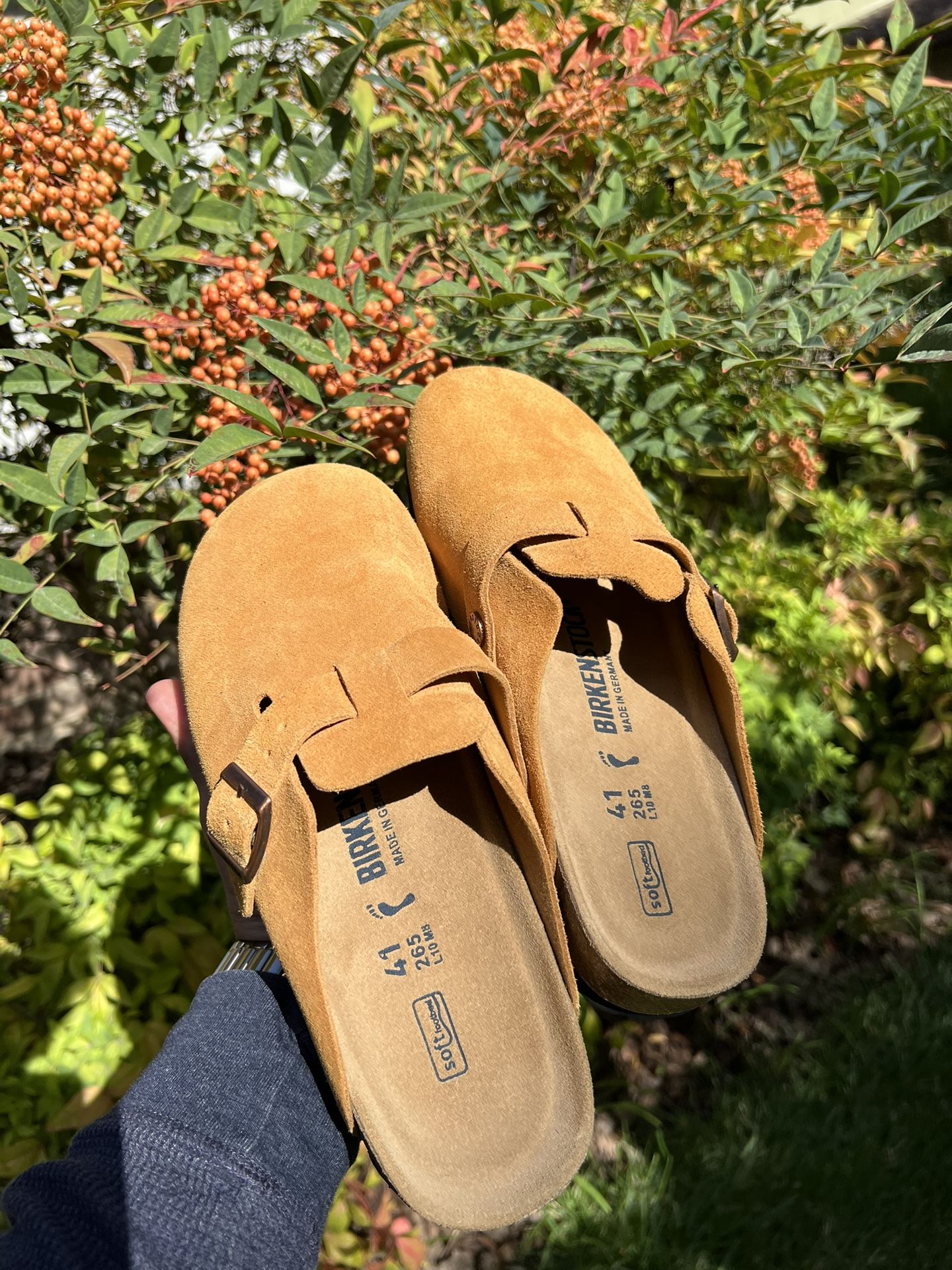 Birkenstock Boston Mink Soft Footbed Size 41