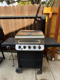 Char-Broil Performance Black and Stainless 5-Burner Liquid Propane Gas Grill with 1 Side Burner