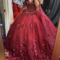 Burgundy Quince Dress