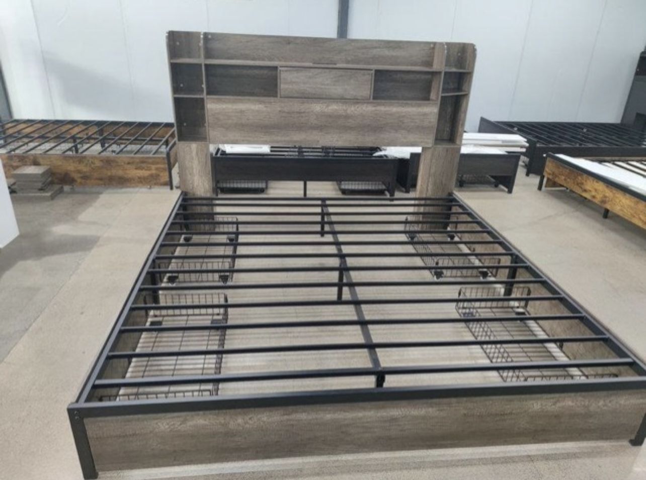 BED FRAME WITH STORAGE DRAWERS AND HEADBOARD BRAND NEW IN BOX!!!