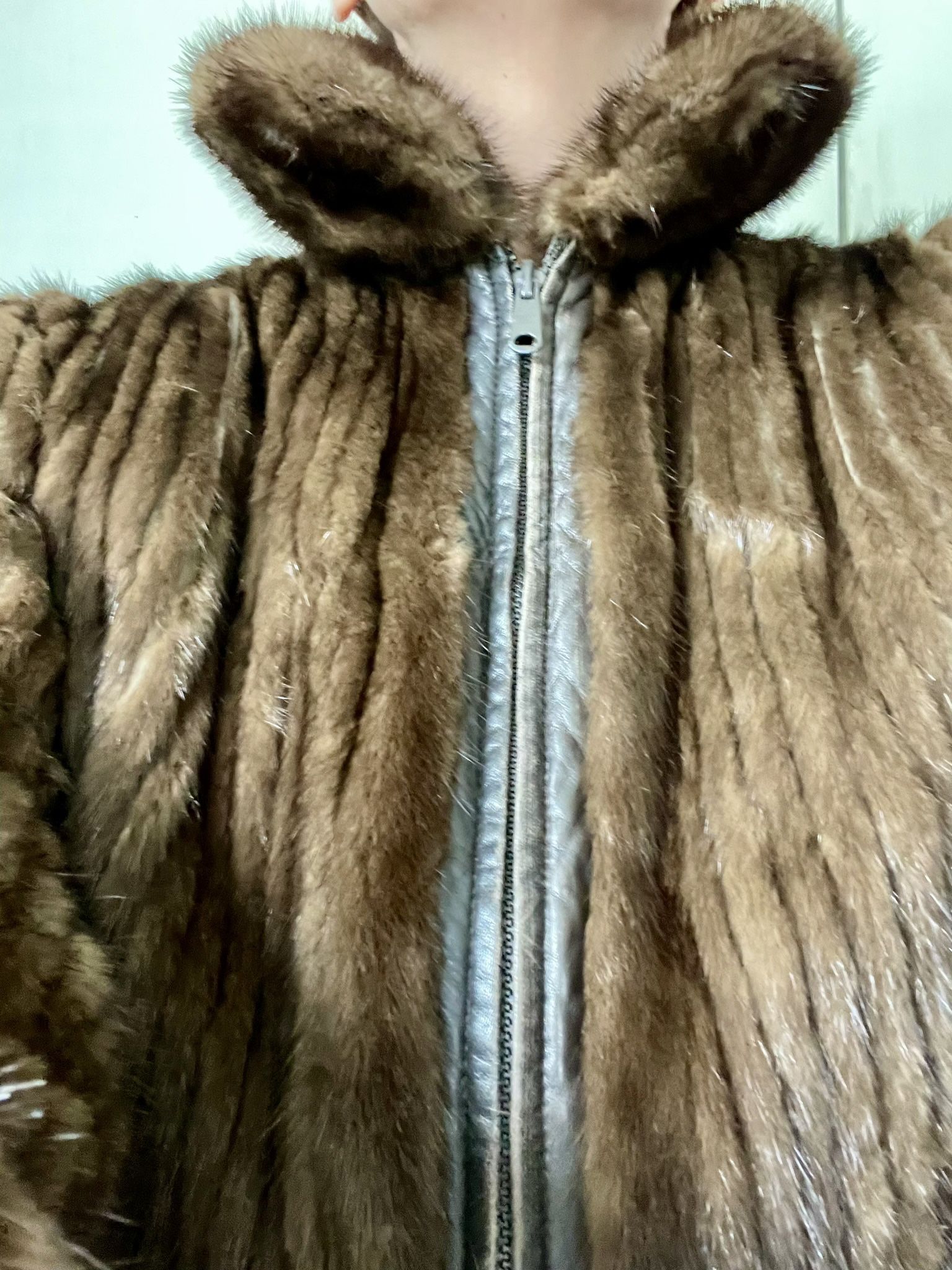 Vintage Fur And Leather Reversible Jacket - Verified Authentic