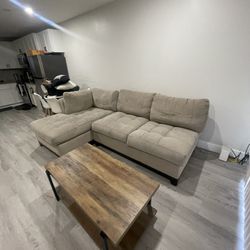 COFFEE TABLE AND TV CONSOLE 