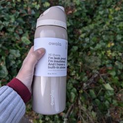 Last one! 2024 Owala Holiday Magic 32oz Holographic Glittery Taupe Water Bottle 