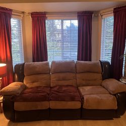 Recliner Couch and Loveseat set to GIFT. 