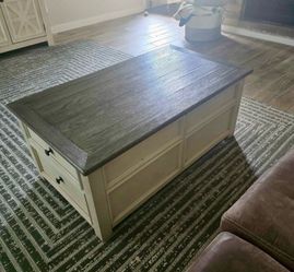 Ashley Lift-Top Coffee Table w/ Hidden Storage & Drawers