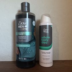 Dove premium body wash deodorant spray bundle