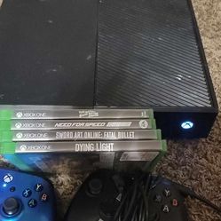Xbox One With Game And Controllers> Trade Or Sale<